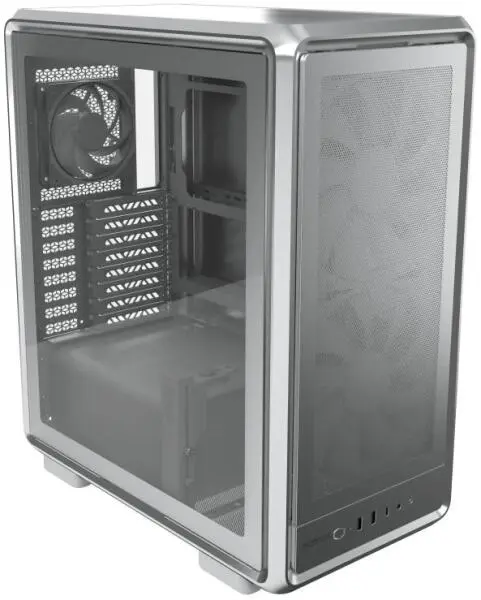 Carcasa CoolerMaster MasterFrame 500 Mesh non-aRGB, Middle Tower, Fara sursa (Argintiu)