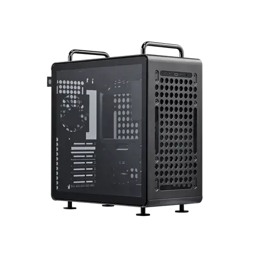 Carcasa CoolerMaster QUBE 540 Stardust Iron, Design modular, Fara sursa (Negru)