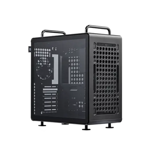 Carcasa CoolerMaster QUBE 540 Stardust Iron, Design modular, Fara sursa (Negru)