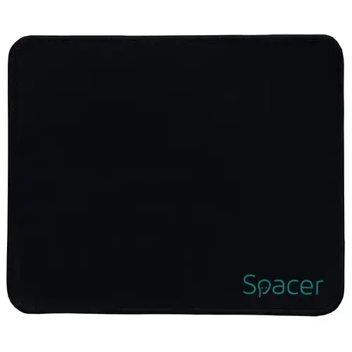Mousepad Spacer, cauciuc si material textil, 220 x 180 x 2 mm, negru, SP-PAD-S