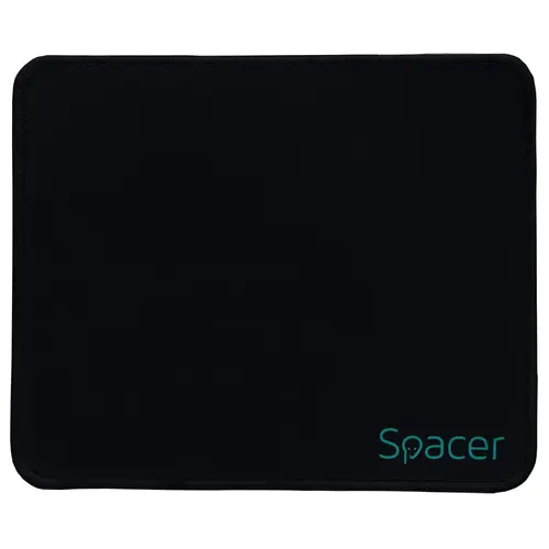 Mousepad Spacer, cauciuc si material textil, 220 x 180 x 2 mm, negru, SP-PAD-S