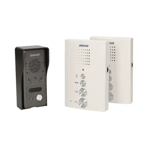 Interfon ORNO ELUVIO INTERCOM OR-DOM-RE-920/W, control automat al portilor, functie intercom (Gri/Alb)