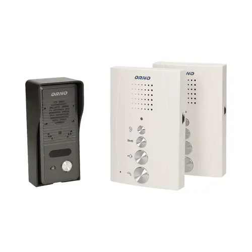 Interfon ORNO ELUVIO INTERCOM OR-DOM-RE-920/W, control automat al portilor, functie intercom (Gri/Alb)