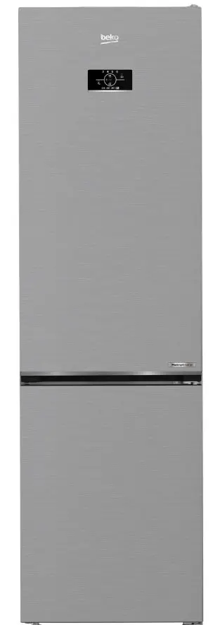 Combina frigorifica Beko B5RCNA405HXB, 355 L, NoFrost, Clasa D, H 203.5 cm (Argintiu)