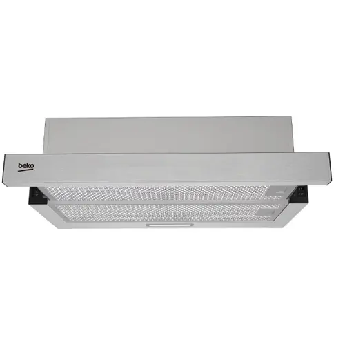 Hota incorporabila telescopica Beko HNT63322XH, Putere de absortie 320 mc/h, Filtre metalice lavabile, Iluminare LED (Inox)