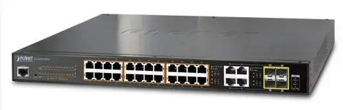 Switch Planet GS-4210-24P4C, Gigabit, 24 Porturi, PoE, 4 x SFP