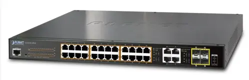 Switch Planet GS-4210-24P4C, Gigabit, 24 Porturi, PoE, 4 x SFP