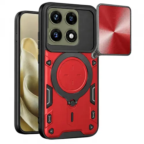Husa pentru Motorola Edge 70 Pro, Techsuit, CamGuard Pro, Rosu