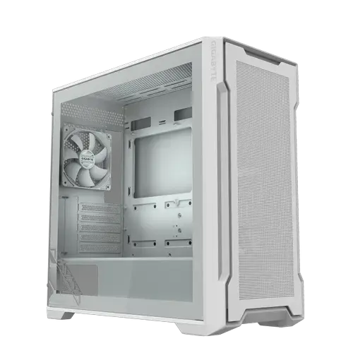 Carcasa GIGABYTE C102 Glass ICE, Mid Tower, Sticla securizata, USB 3.0 (Alb)