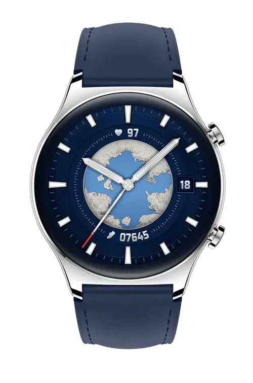 Smartwatch HONOR Watch GS3, ecran AMOLED 1.43 inch, GPS, Bluetooth 5.0, iOS& Andoid (Albastru)