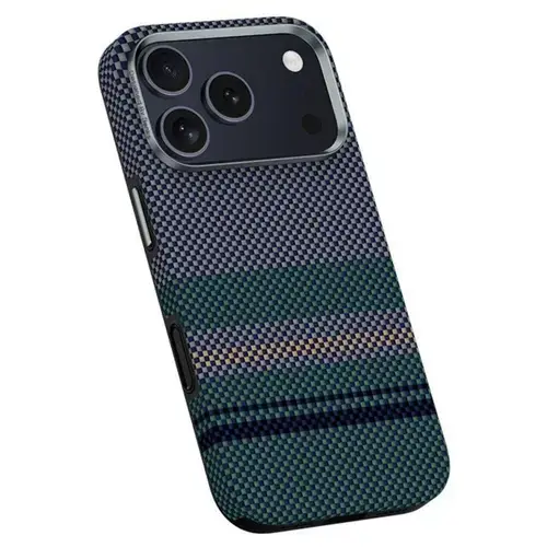 Husa BenksArmor Pro Aurora Kevlar Magsafe pentru iPhone 17 Pro, Verde