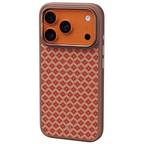 Husa Benks Armor Pro Armor Grid Kevlar Magsafe pentru iPhone 17 Pro Max, Portocaliu