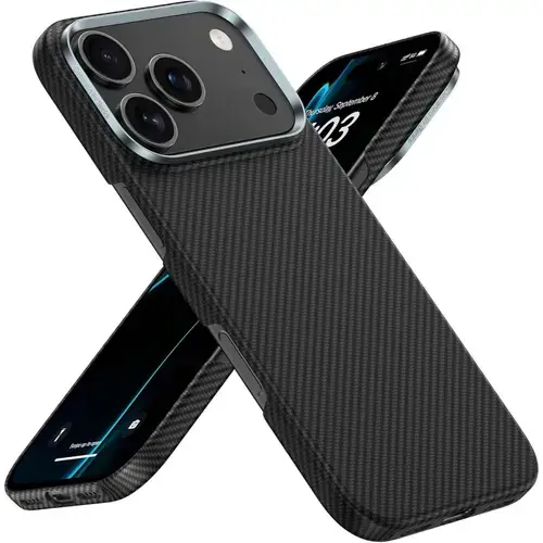 Husa BenksArmor Air 600D Kevlar Magsafe pentru iPhone 17 Pro Max, Negru