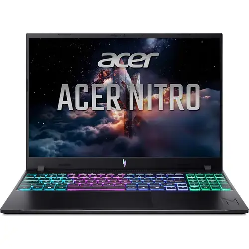 Laptop Gaming Acer Nitro V 16 ANV16-I31 (Procesor Intel® Core™ 5 210H (12M Cache, up to 4.80 GHz), 16inch WUXGA IPS 165H, 16GB, 512GB SSD, GeForce RTX 5060 @8GB, Negru)