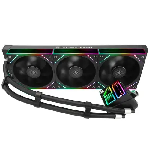 Cooler Thermalright Frozen Infinity 360, Intel si AMD, Racire cu lichid, 3 x 120mm, 2000 RPM, ARGB (Negru)