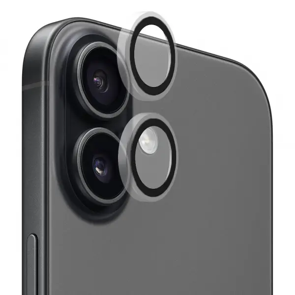 Folie de protectie Camera Spate Blueo Metal Frame pentru Apple iPhone 17, Sticla Securizata, Transparenta
