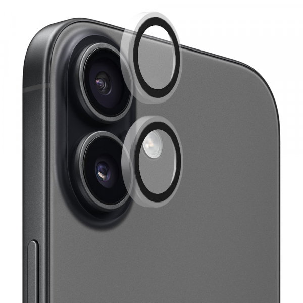Folie de protectie Camera Spate Blueo Metal Frame pentru Apple iPhone 17, Sticla Securizata, Transparenta