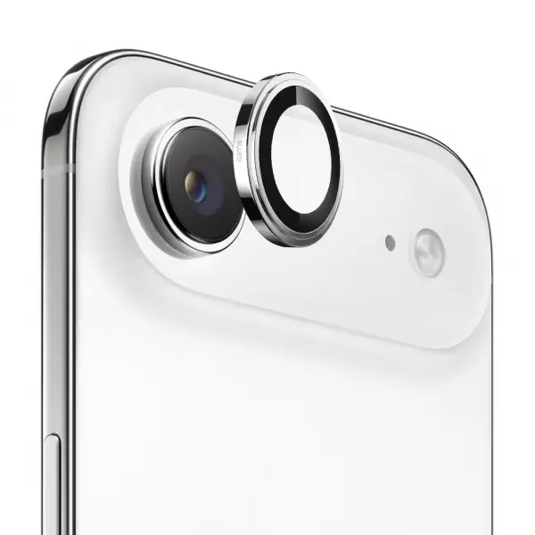 Folie de protectie Camera Spate Blueo Sapphire Crystal pentru Apple iPhone 17 Air, Sticla Securizata, Argintie