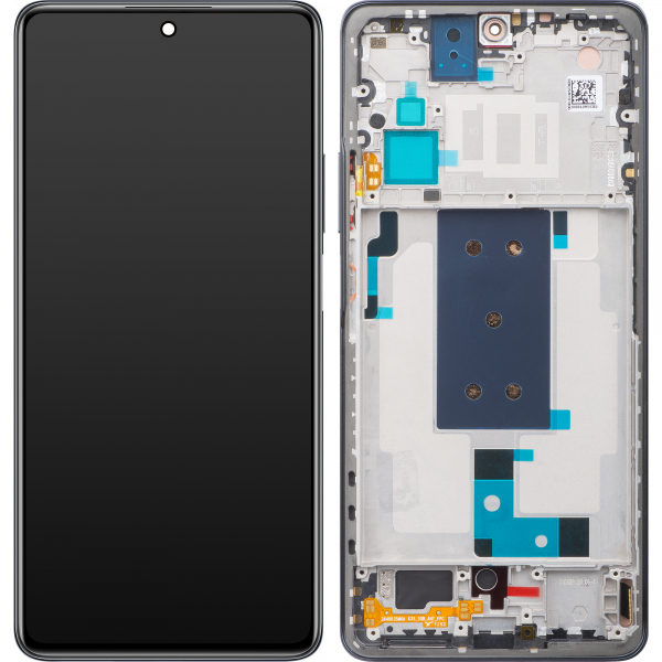 Display cu Touchscreen Xiaomi 11T Pro, cu Rama, Gri, Service Pack 5600030K3S00