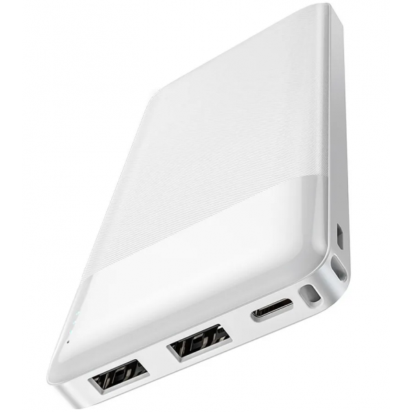 Baterie Externa HOCO J72, 10000mAh, 10W, 2 x USB-A, Alba