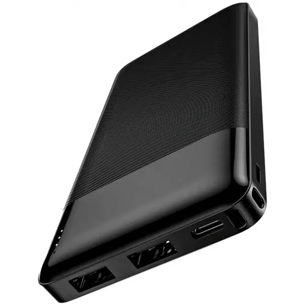 Baterie Externa HOCO J72, 10000mAh, 10W, 2 x USB-A, Neagra