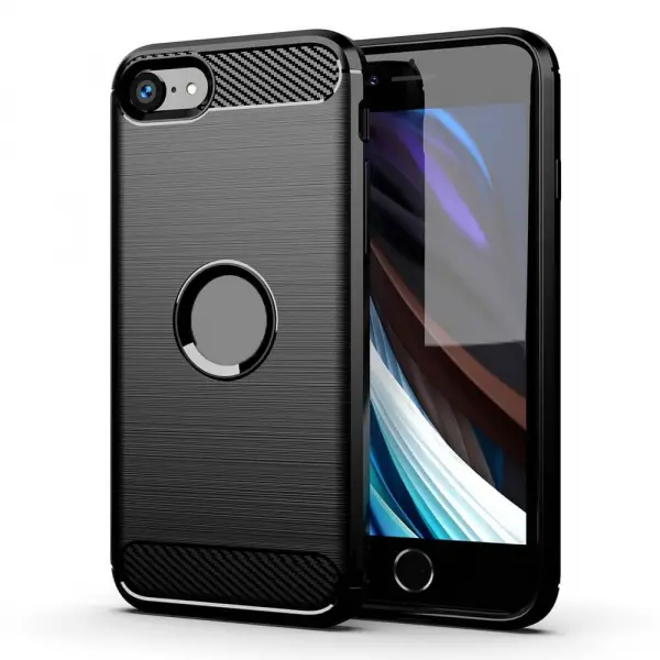 Husa pentru Apple iPhone SE (2022) / SE (2020) / 8, Forcell, Carbon, Neagra
