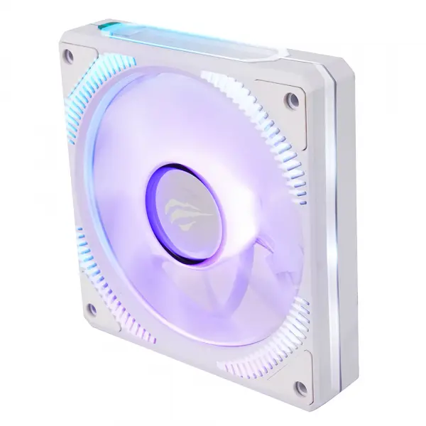 Ventilator HAVIT F2096, RGB, 1800RPM, 30dB, 3W, Alb
