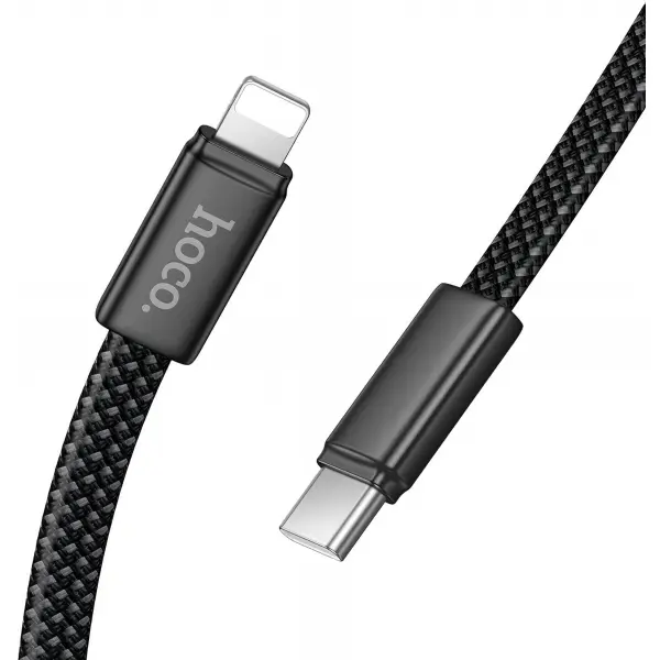 Cablu Date si Incarcare USB-C - Lightning HOCO X125, 30W, 1m, Negru