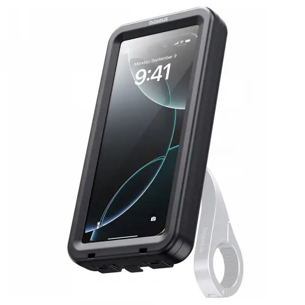 Husa Universala Waterproof compatibila cu Suport Bicicleta Magnetic, Baseus, PrimeTrip VB1, Neagra C0013D01