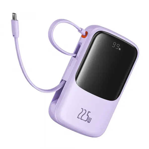 Baterie Externa Baseus Qpow Pro+, 10000mAh, 22.5W, QC + PD, 1 x USB-A - 2 x USB-C, Mov P10067101513-00