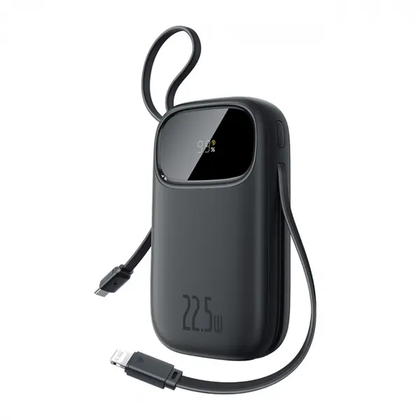 Baterie Externa Baseus EnerFill FC31, 10000mAh, 22.5W, QC + PD, 1 x Lightning - 1 x USB-A - 2 x USB-C, Neagra P10082106123-00