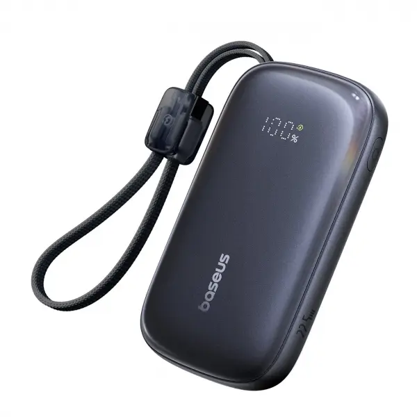 Baterie Externa Baseus EnerFill FC21 QPow 3 Ultra, 10000mAh, 22.5W, QC + PD, 1 x USB-A - 1 x USB-C, Neagra E0027L00