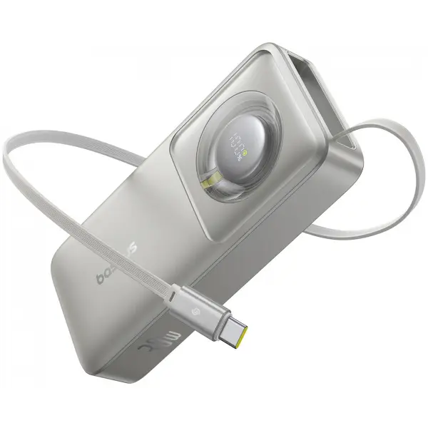 Baterie Externa Baseus OS Free2Pull, 10000mAh, 30W, PD, 2 x USB-C, Gri P10073701843-00