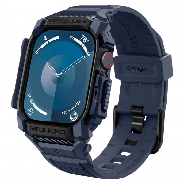 Husa Spigen Rugged Armor Pro pentru Apple Watch Series 10 / 11 46mm, Bleumarin ACS08606