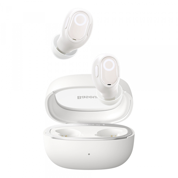 Handsfree Bluetooth Baseus WM02+, TWS, Alb NGTW370302