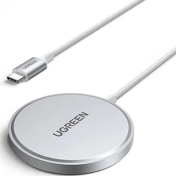 Incarcator Retea Wireless UGREEN W703, 15W, 1.67A, Alb