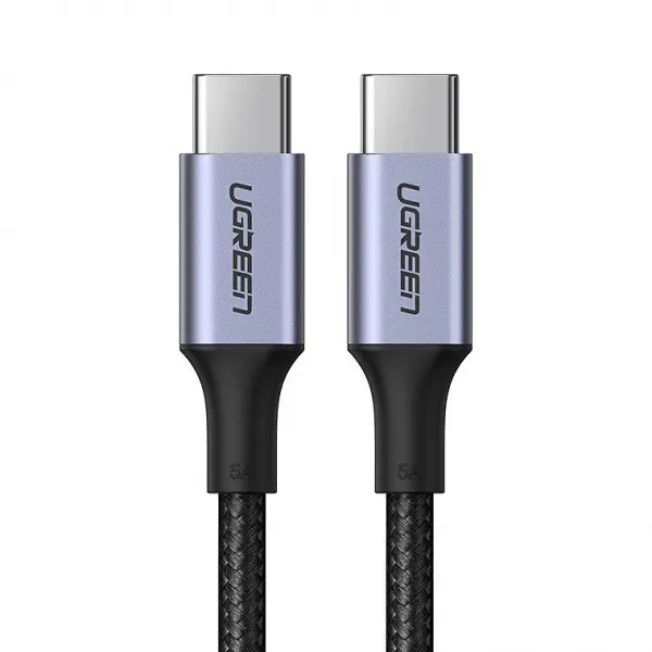 Cablu Date si Incarcare USB-C - USB-C UGREEN US316, 100W, 2m, Gri