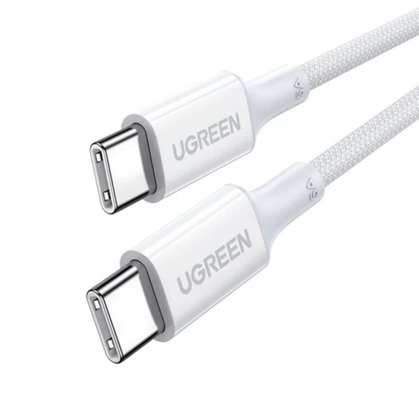 Cablu Date si Incarcare USB-C - USB-C UGREEN US557 (15267), 100W, 1m, Alb