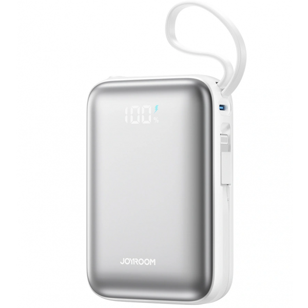 Baterie Externa Joyroom JR-PBF29, 20000mAh, 22.5W, QC + PD, 1 x Lightning - 2 x USB-C, Alba