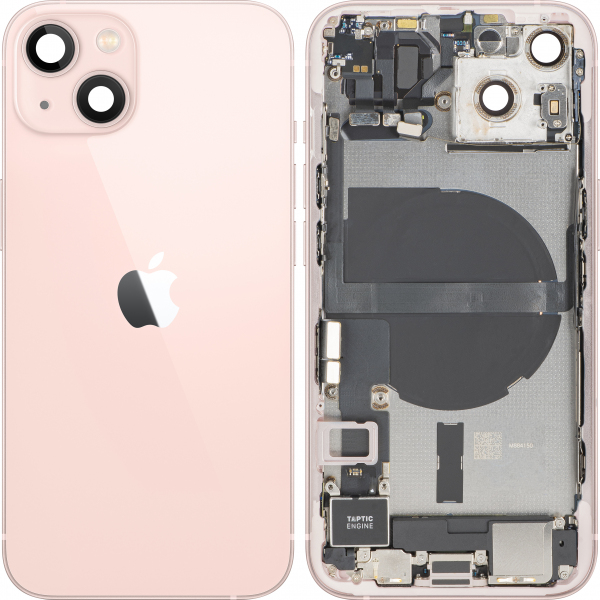 Capac Baterie Apple iPhone 13, Cu Carcasa Mijloc, Full Parts, Roz, Swap