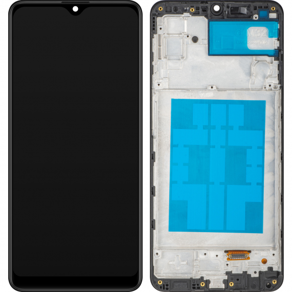 Display cu Touchscreen MP compatibil cu Samsung Galaxy M32 M325, cu Rama, Negru