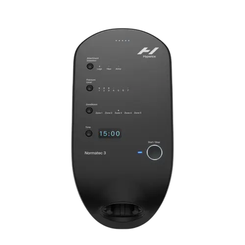 Unitate de control Hyperice Normatec 3 pentru recuperare sportiva, Bluetooth, 7 nivele de intensitate (Negru)
