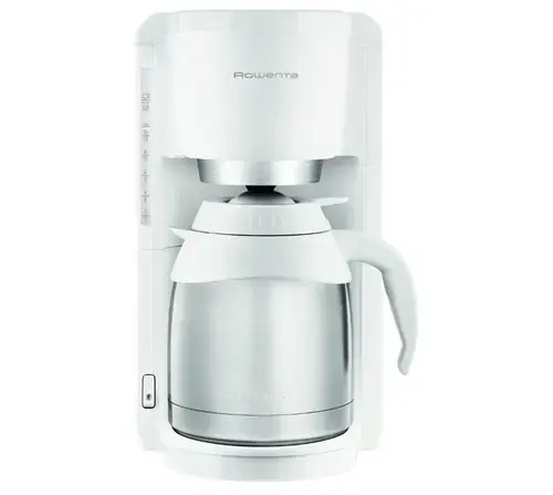 Cafetiera Rowenta Adagio CT 3811, 1.25 L, 10-15 cesti, Oprire automata, Anti picurare, Inox (Alb)