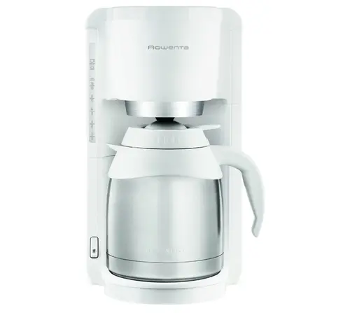 Cafetiera Rowenta Adagio CT 3811, 1.25 L, 10-15 cesti, Oprire automata, Anti picurare, Inox (Alb)