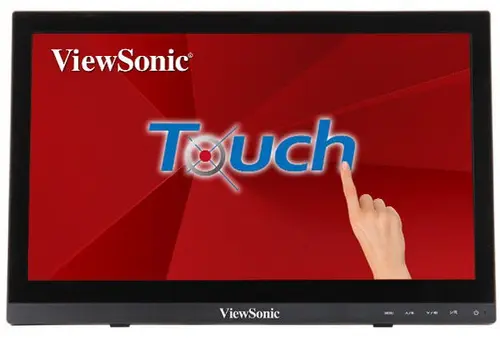 Monitor TN TFT LCD ViewSonic 15.6inch TD1630-3, HD (1366 x 768), VGA, HDMI, Boxe, Touchscreen (Negru)