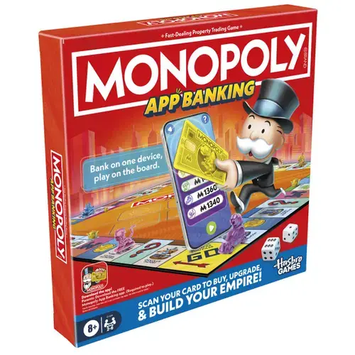 Joc Monopoly App Banking, 2-6 jucatori, +8 ani, limba engleza