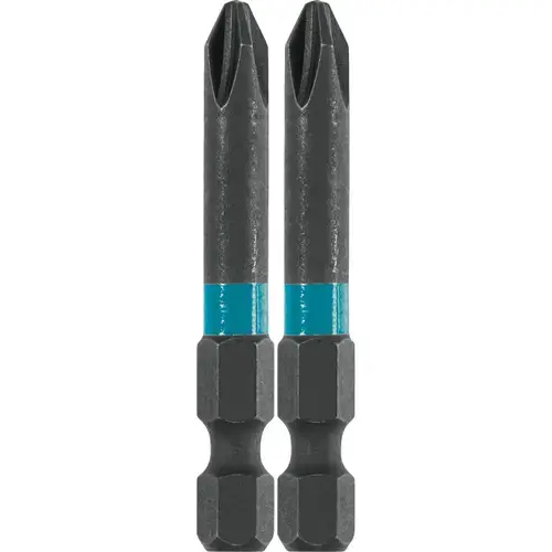 Set de 2 biti de impact, Makita, Impact Black, PH2x50mm
