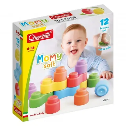 Set constructie Quercetti Momy Soft, 12 piese
