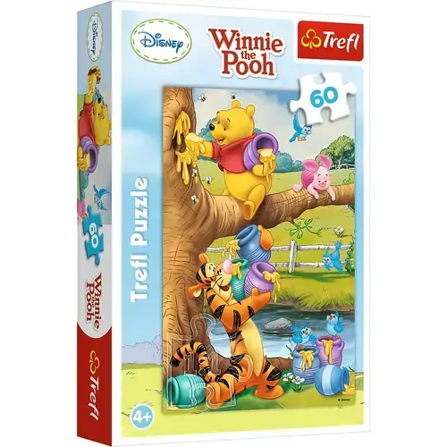 Puzzle Trefl  Winnie The Pooh, Toti la treaba, 60 piese