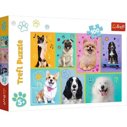 Puzzle Trefl In lumea cateilor, 100 piese